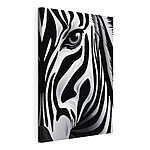 Stampa su tela Zebra dai suggestivi colori bianco e nero