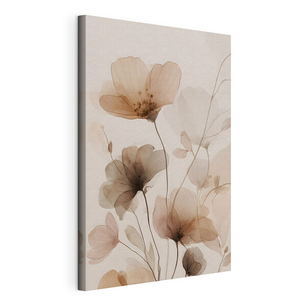 Stampa su tela Fiori delicati dai colori tenui