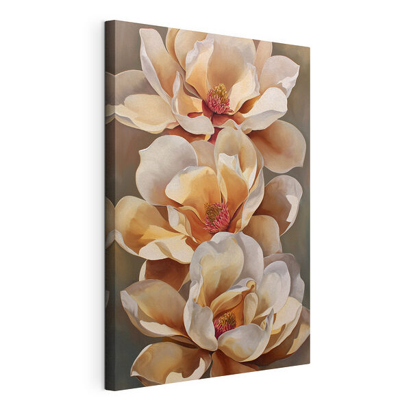 Stampa su tela Fiori eleganti dai colori tenui