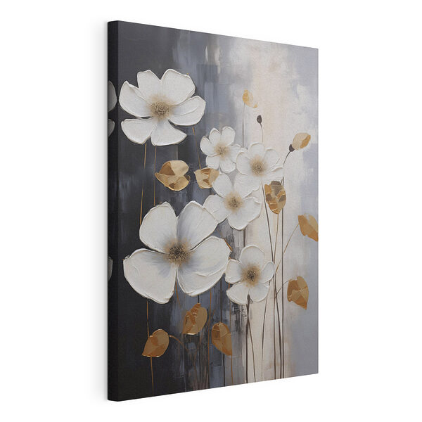 Stampa su tela Fiori eleganti dai colori tenui