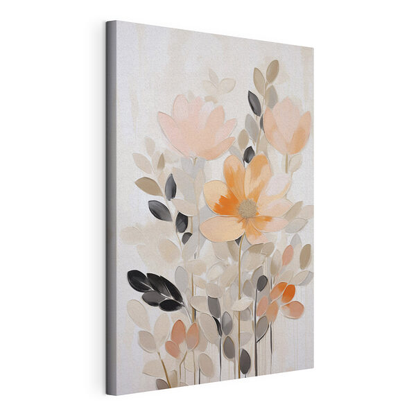 Dipinto di fiori e foglie Stampa su tela Dipinto di fiori e foglie