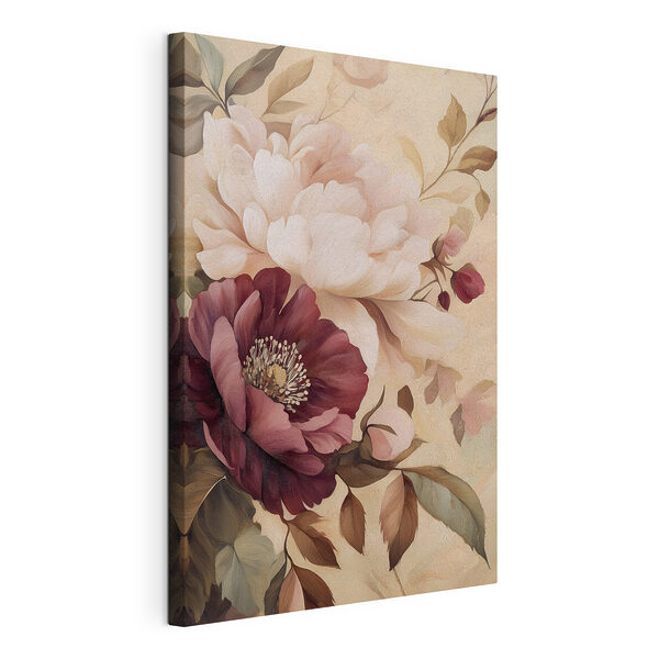 Stampa su tela Fiori dai colori tenui e delicati