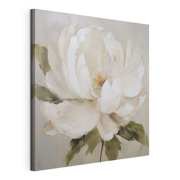 Dipinto raffigurante un fiore bianco Stampa su tela Dipinto raffigurante un fiore bianco