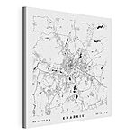 Stampa su tela Mappa di una città