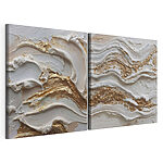 Stampa su tela modulare Delicate ondulazioni della texture della pittura