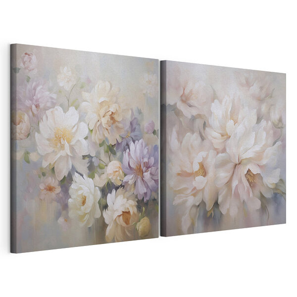 Stampa su tela modulare Dipinto di fiori su tela