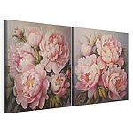 Stampa su tela modulare Dipinto raffigurante fiori rosa