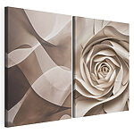 Stampa su tela modulare Curve morbide e delicate forme floreali