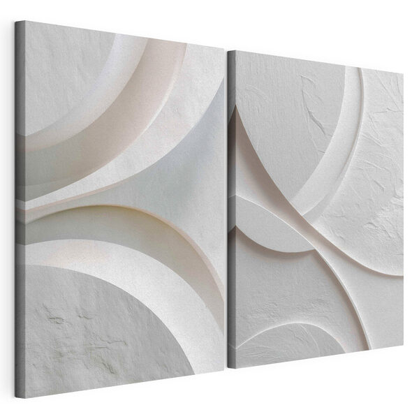 Le linee curve creano un effetto rilassante Stampa su tela modulare Le linee curve creano un effetto rilassante