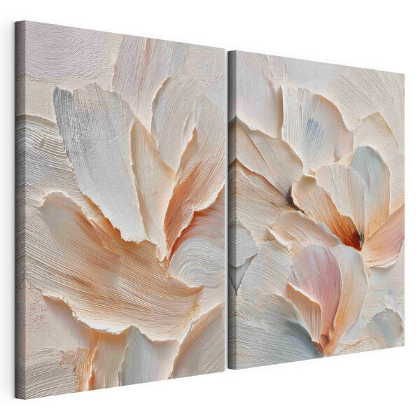 Stampa su tela modulare Petali morbidi dai colori tenui