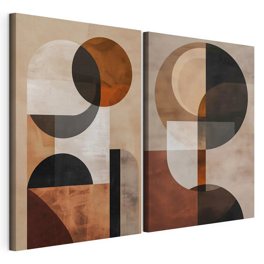 Quadro multipannello Coppia di opere d'arte (COD: m30277)