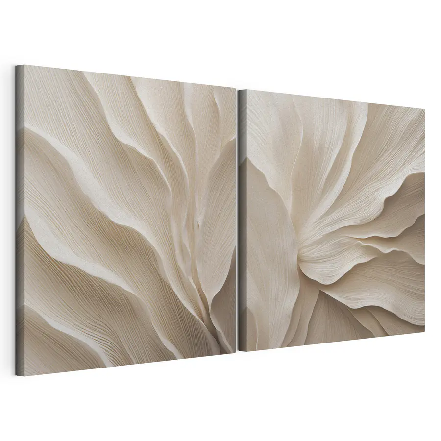 Quadro multipannello Motivi fluidi in tonalità tenui (COD: m30302)