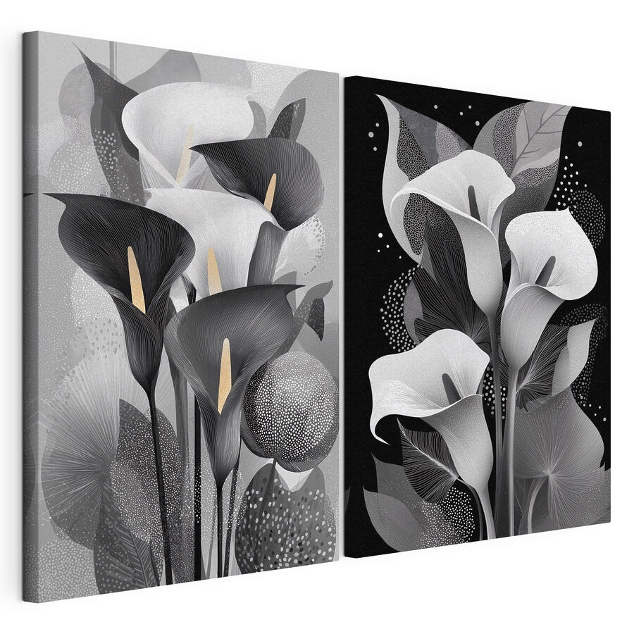 Quadro multipannello Grazia delle calle (COD: m30455)