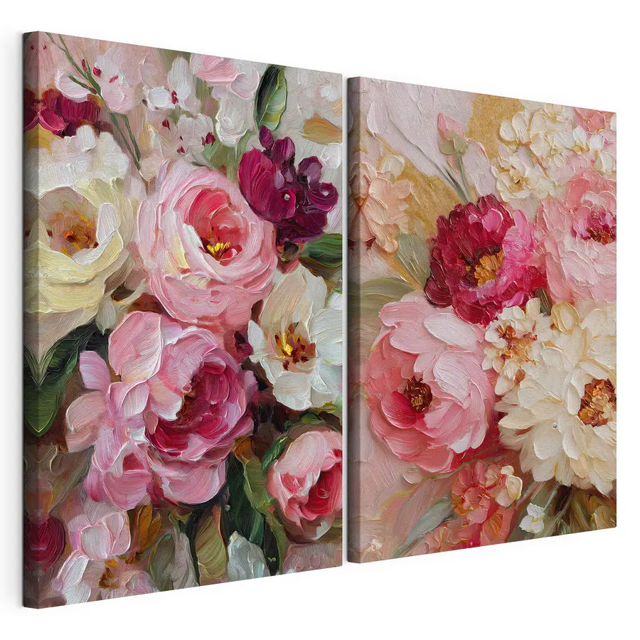 Quadro multipannello Fascino delle rose aperte (COD: m30562)