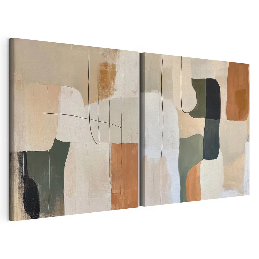 Quadro multipannello Dipingere con colori diversi (COD: m30371)