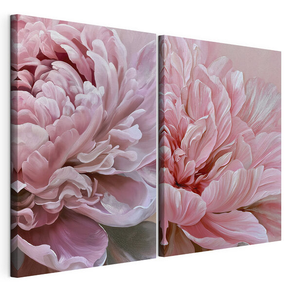 Stampa su tela modulare Petali morbidi dalle delicate sfumature rosa
