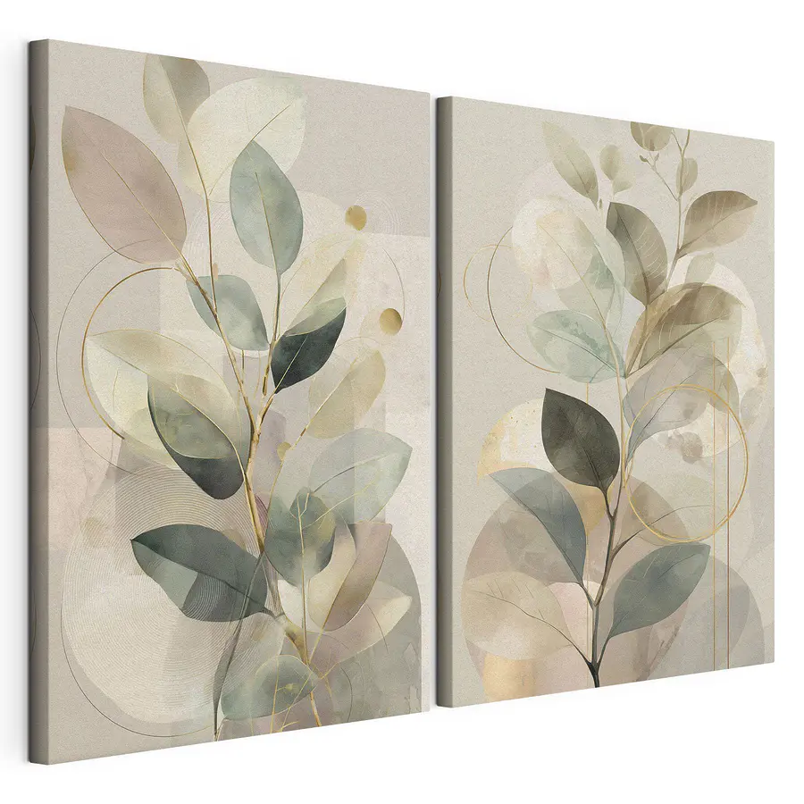 Quadro multipannello Cerchi delicati (COD: m30726)