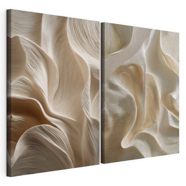 Curve morbide e linee sinuose si intrecciano Stampa su tela modulare Curve morbide e linee sinuose si intrecciano
