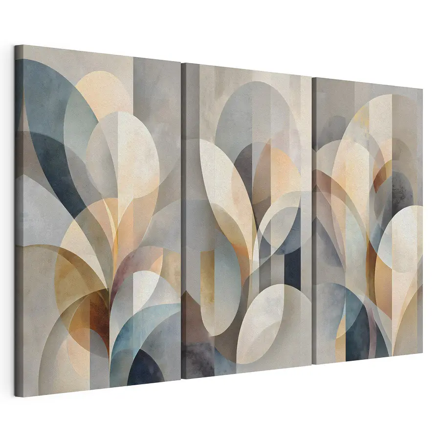 Quadro multipannello Armonia di ovali (COD: m30813)