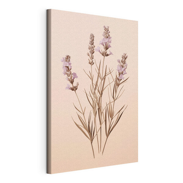 Stampa su tela Fiori delicati su uno sfondo tenue