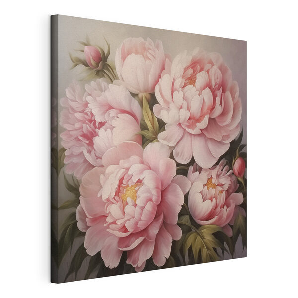 Dipinto raffigurante fiori rosa Stampa su tela Dipinto raffigurante fiori rosa