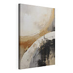 Stampa su tela Curve astratte in colori tenui