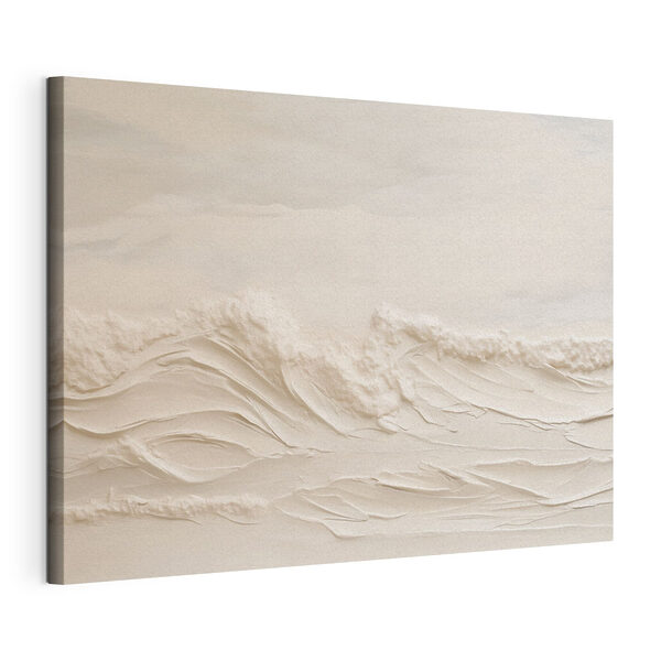 Stampa su tela Sabbia bianca e onde